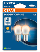 Osram PY21W Pære Diadem Chrome / Gul (2 stk.)